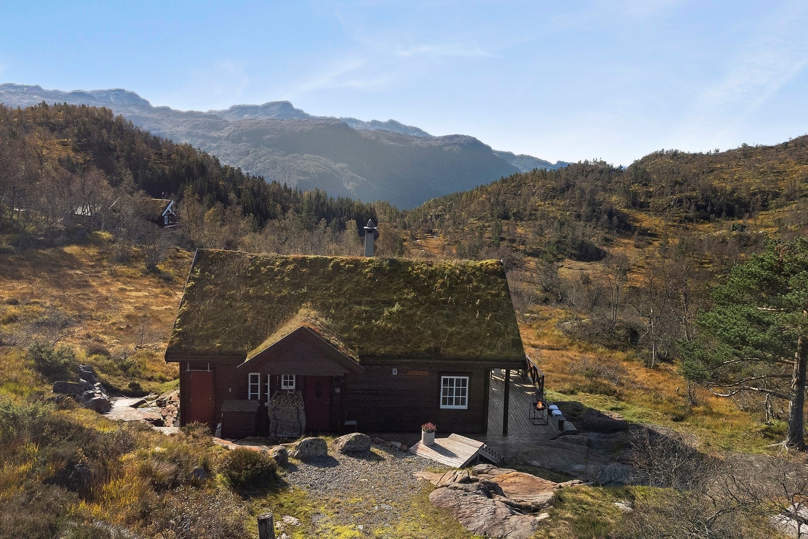 Beliggende med flott utsikt Galleribilde