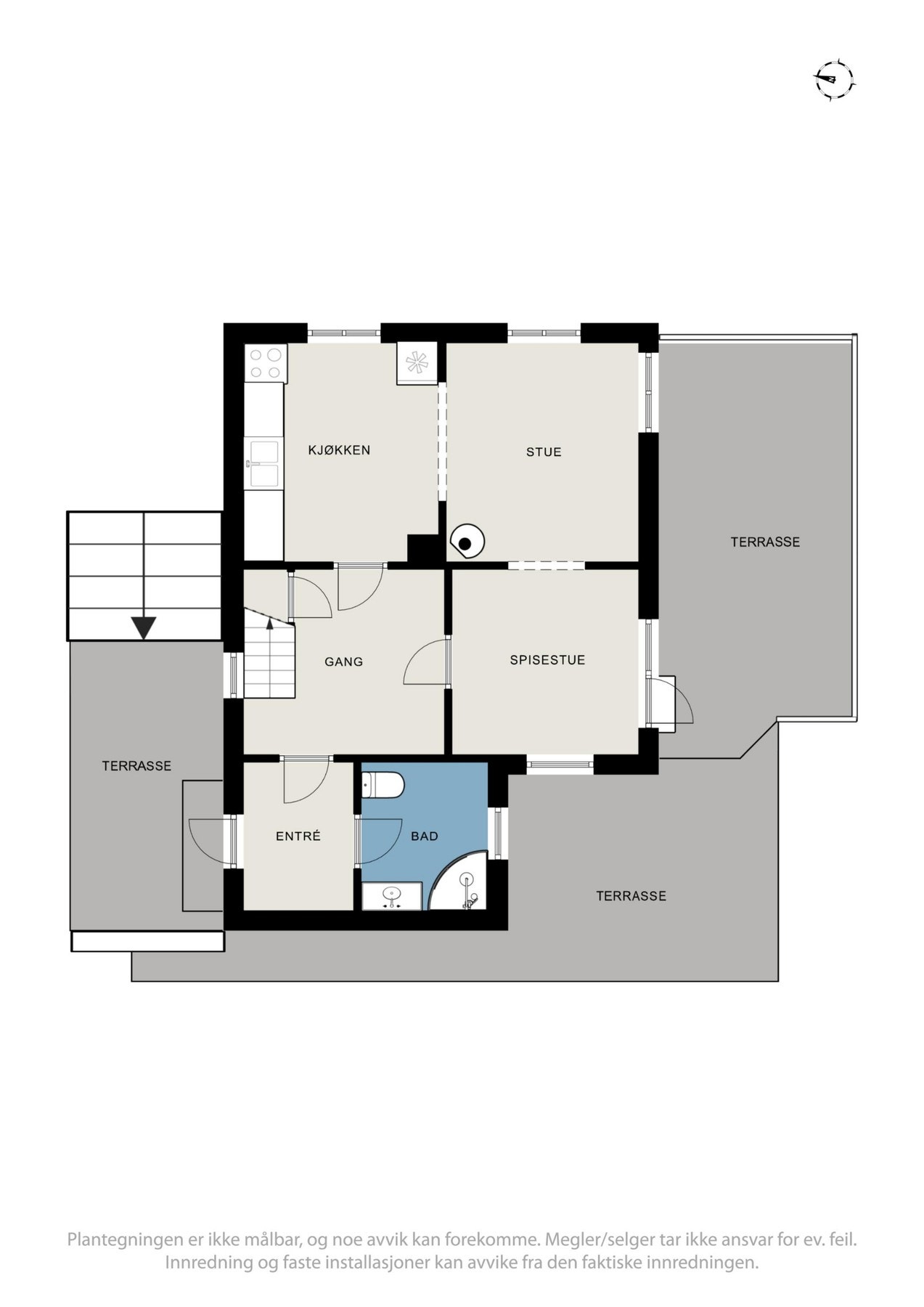 Plantegning 1. etasje Galleribilde