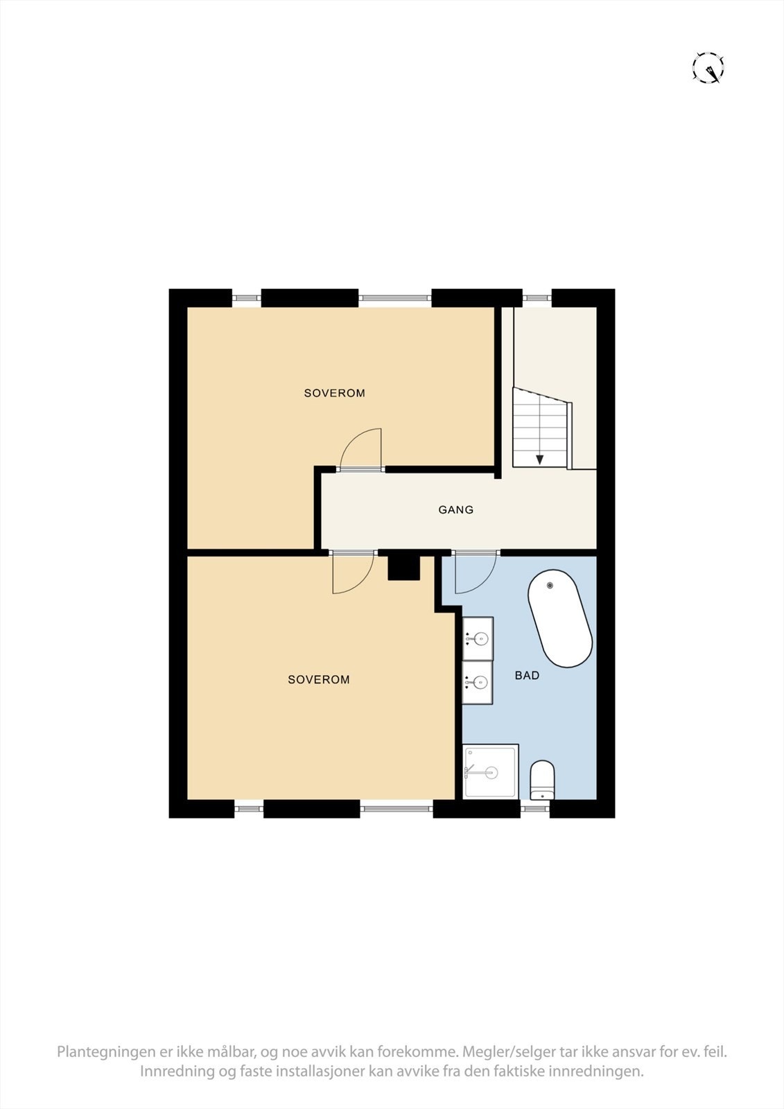 Plantegning 2.etg Galleribilde