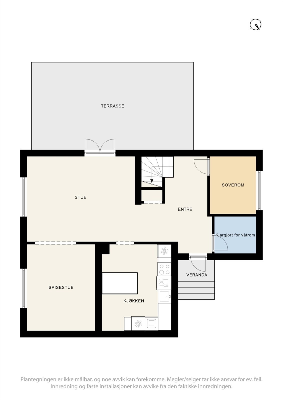 Plantegning 1.etg. Galleribilde