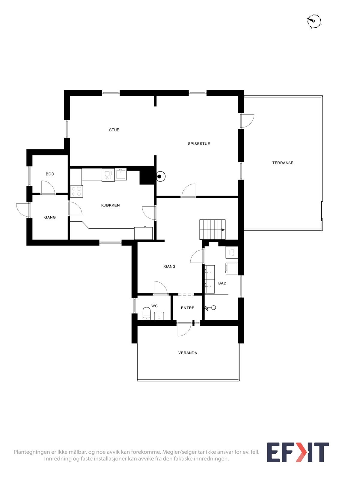 Plantegning 1. etasje. Galleribilde