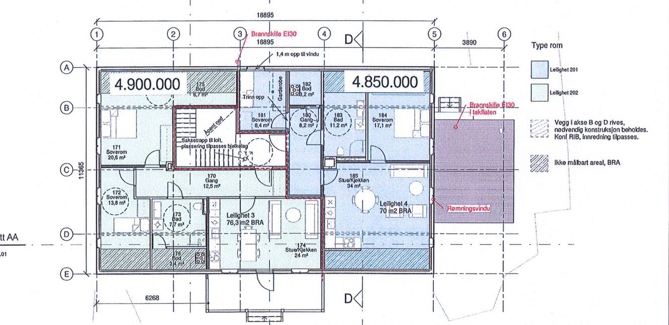 Priser leiligheter 1. etasje Galleribilde
