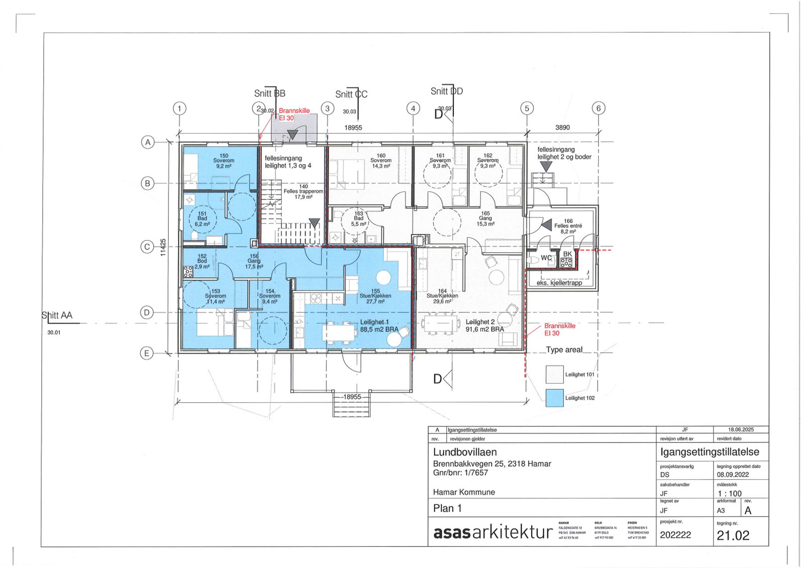 Plantegning 1.etasje Galleribilde