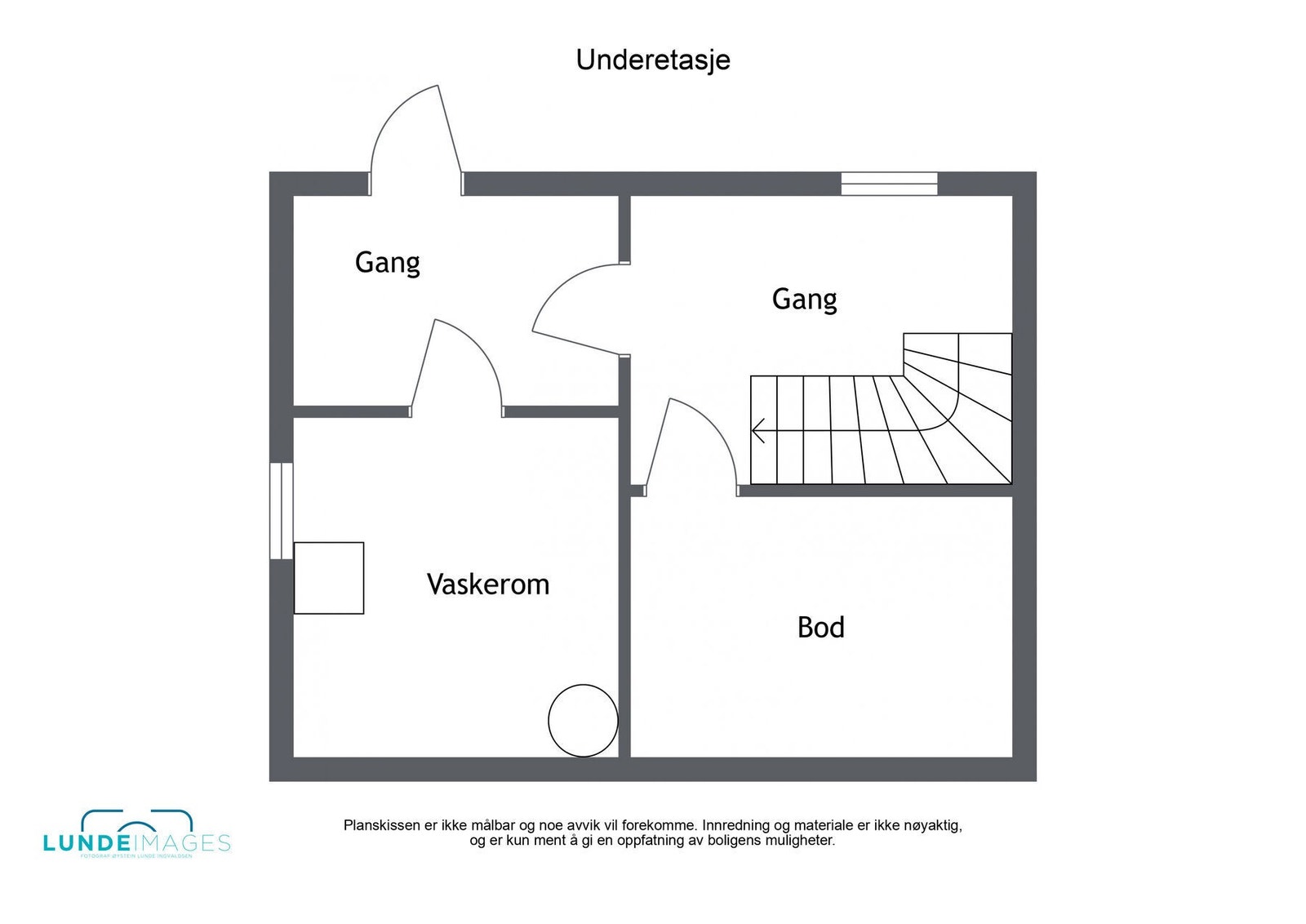 Planskisse underetasje - ikke målbar Galleribilde