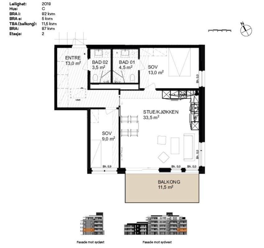 plantegning C2018 Galleribilde