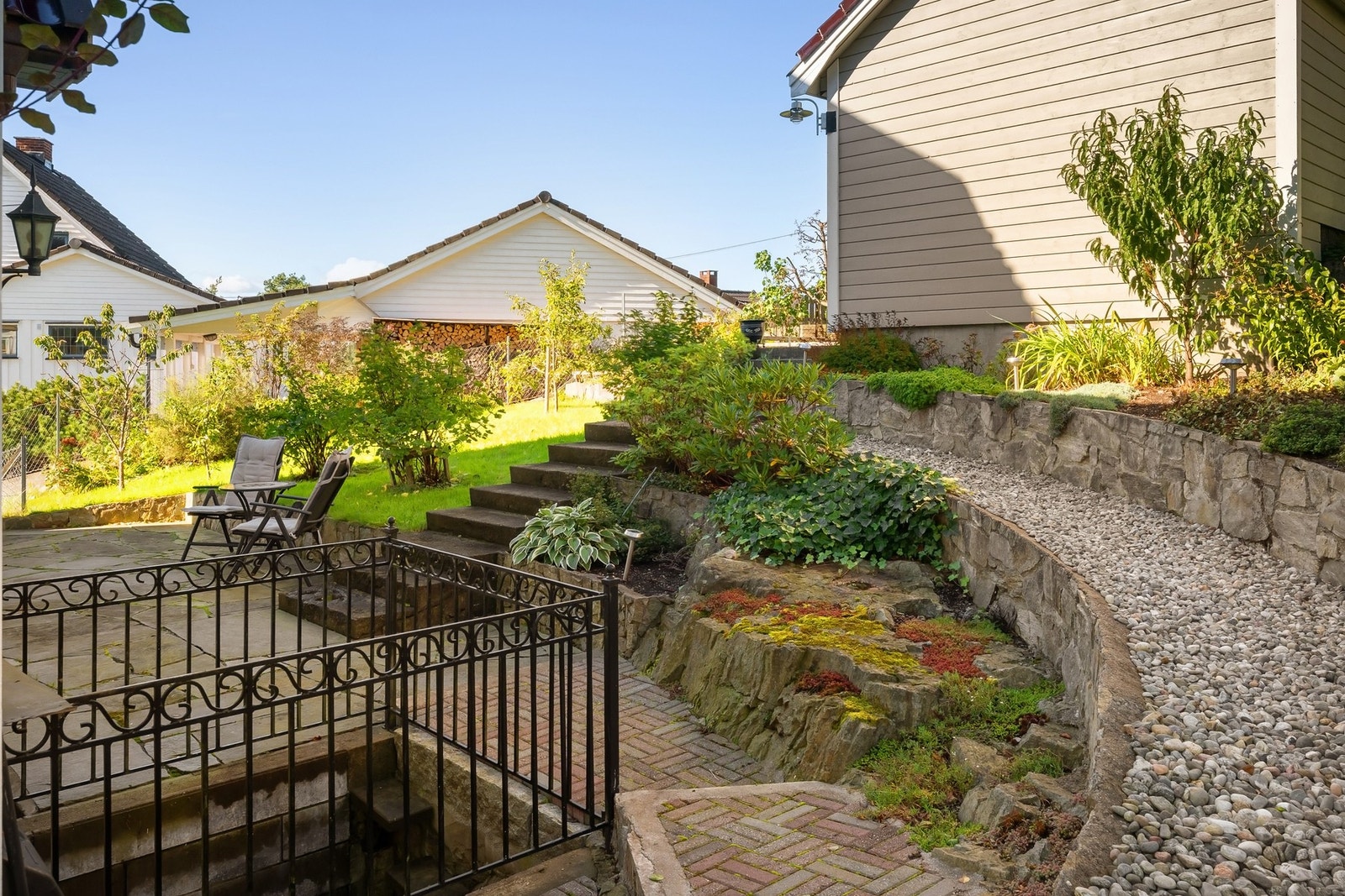 Flott opparbeidet hage Galleribilde