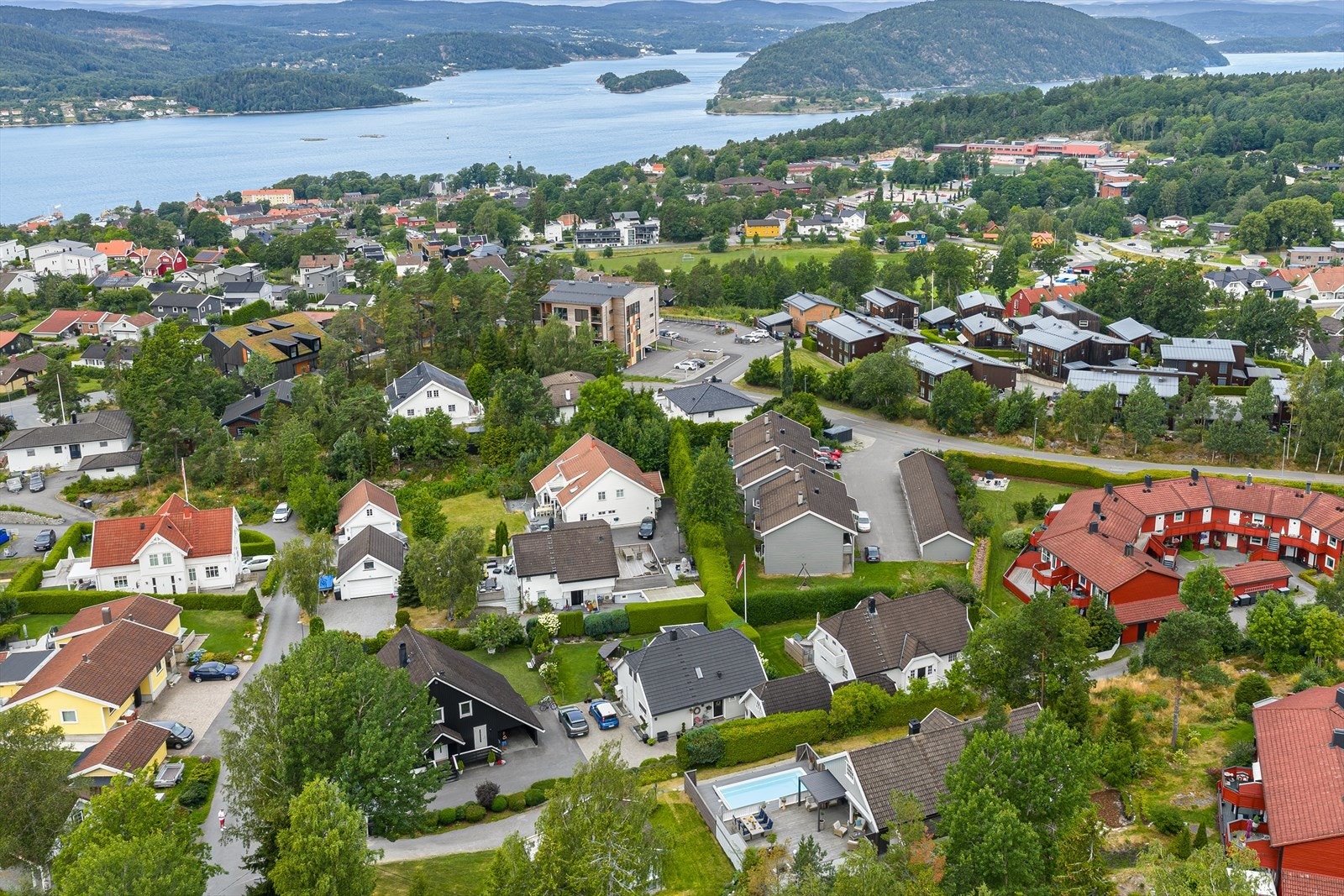 Rolig og hyggelig gate Galleribilde