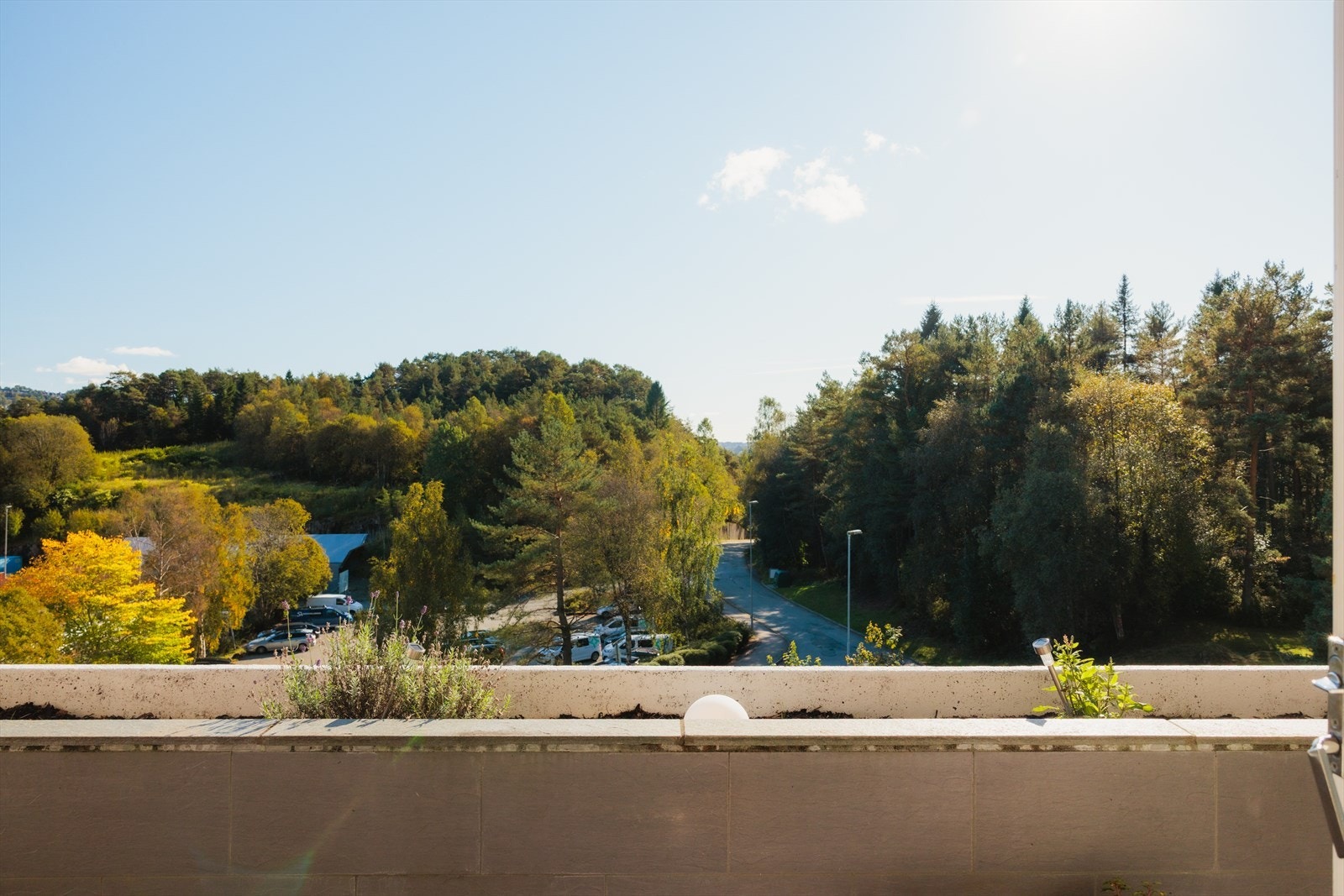 Her har du en fin utsikt over grøntarealet. Galleribilde