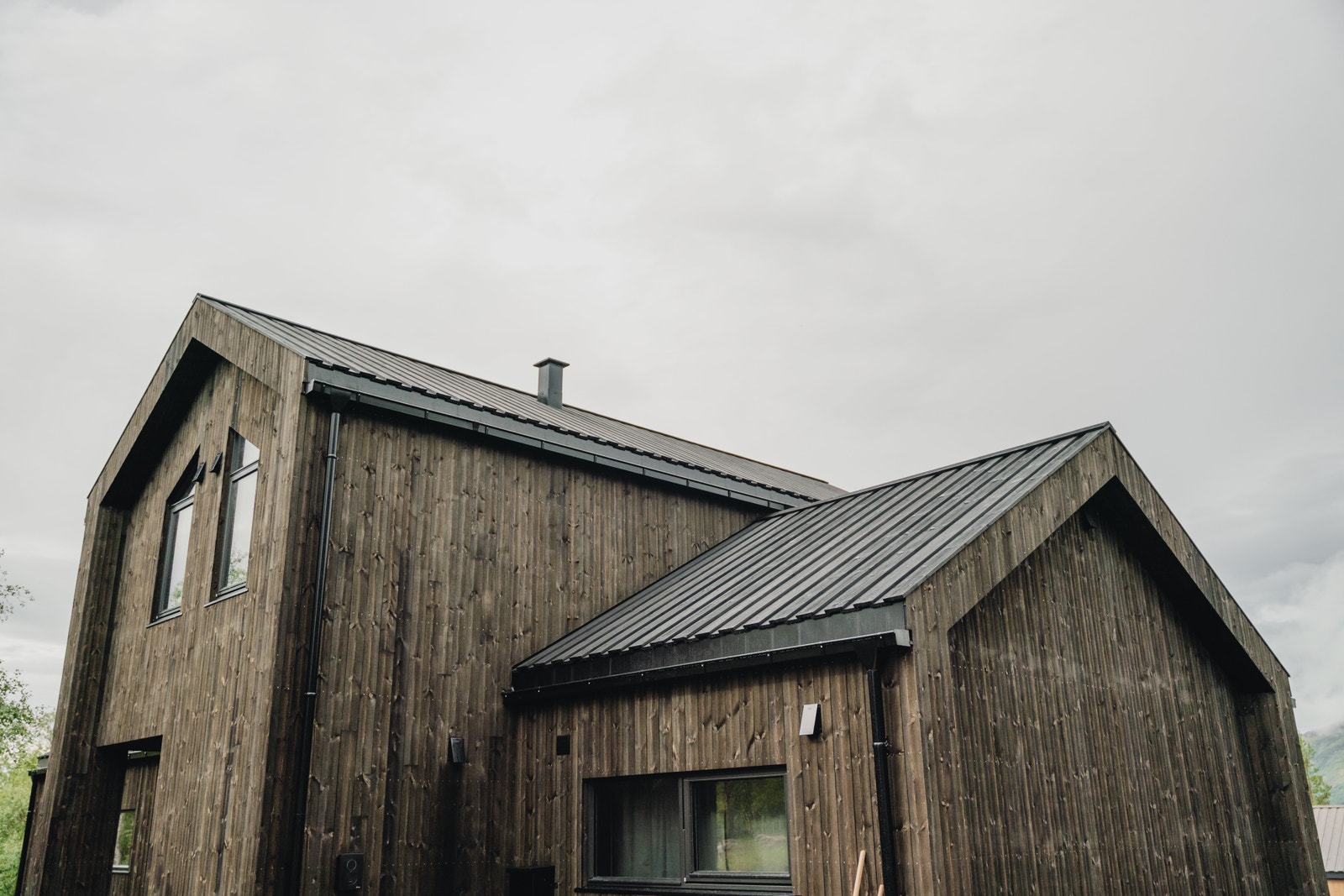 Eksteriørbilde av prosjektert hyttemodell Galleribilde