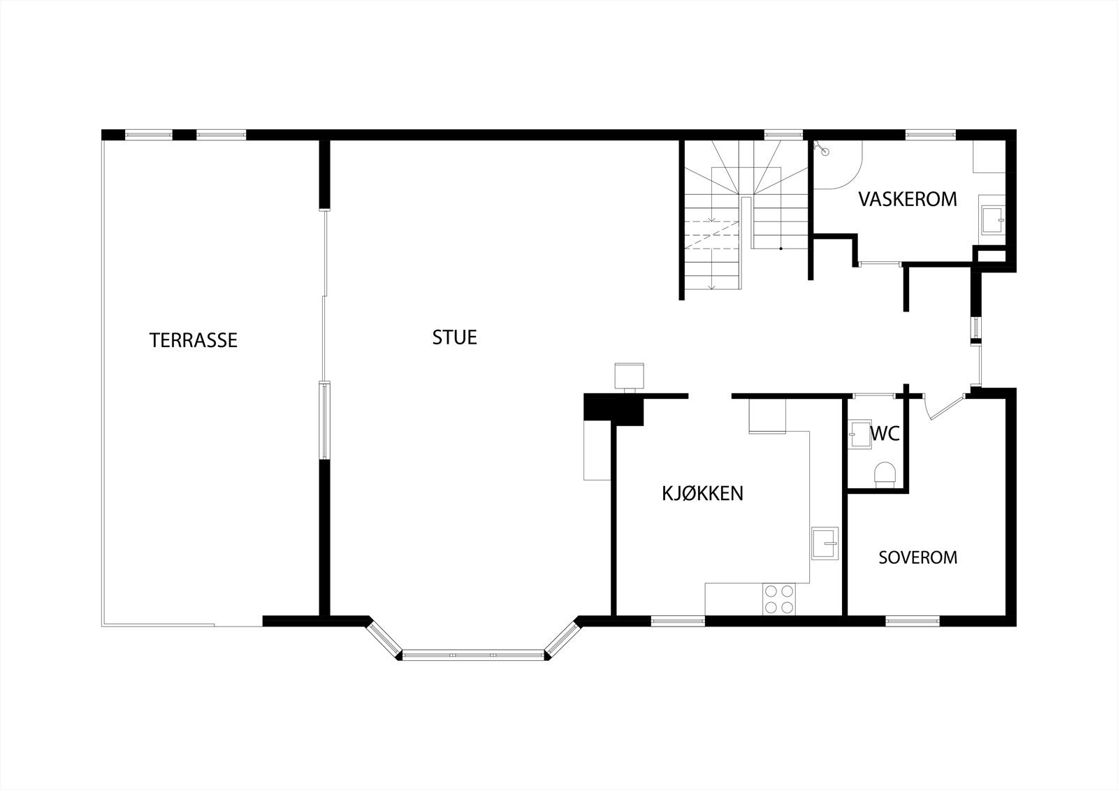 Plantegning 1.etasje Galleribilde