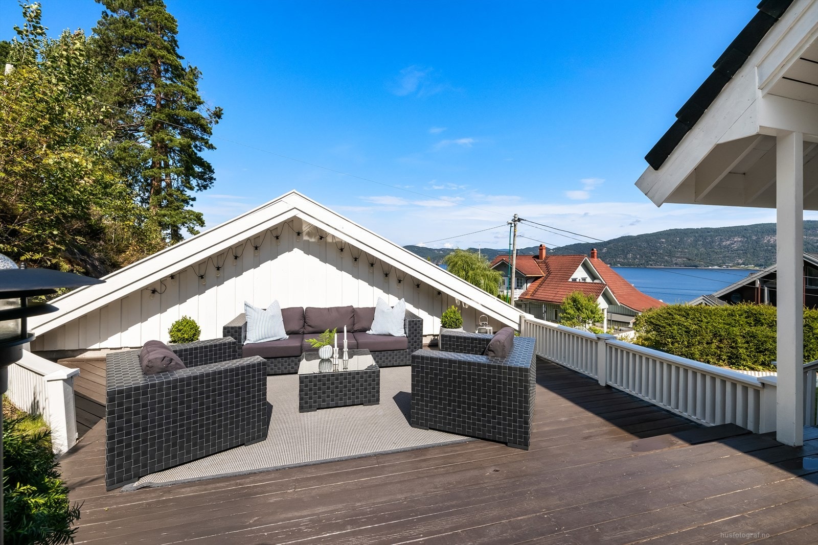 Her kan man enkelt møblere med flere soner for avslapning og samvær. Galleribilde