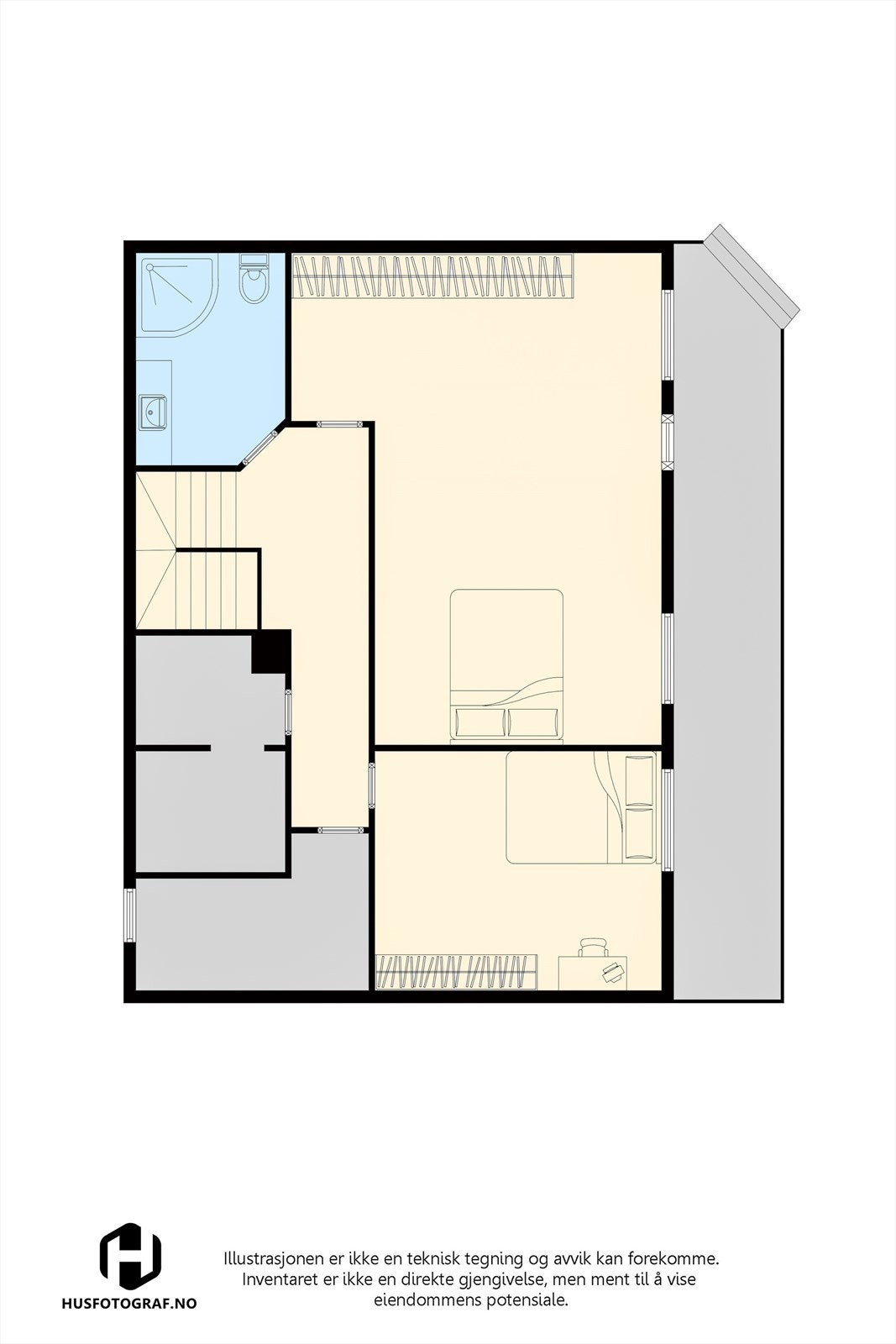 Plantegning undertasje. Galleribilde