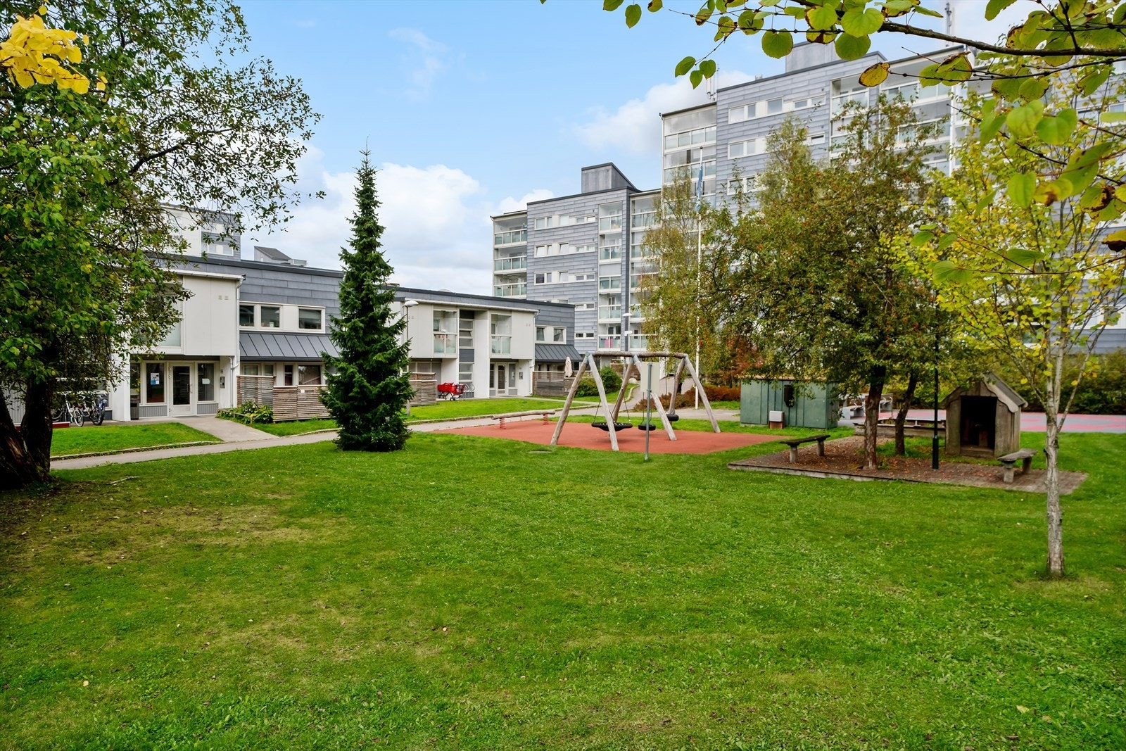 Borettslagets fellesarealer er pent opparbeidet. Galleribilde