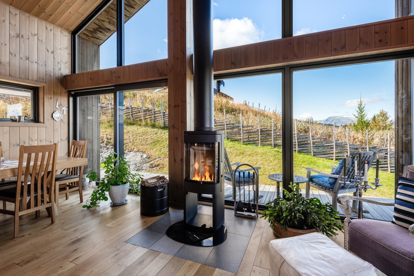 Peisovn som varmer godt på de kalde dagene. Galleribilde