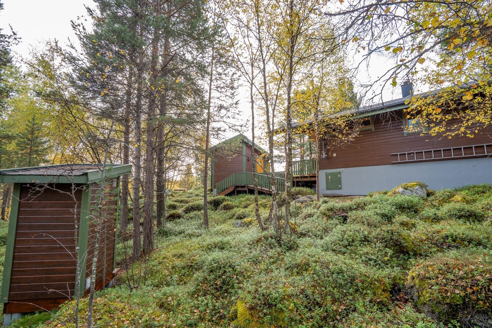 Utedo litt nedenfor hytta. Galleribilde