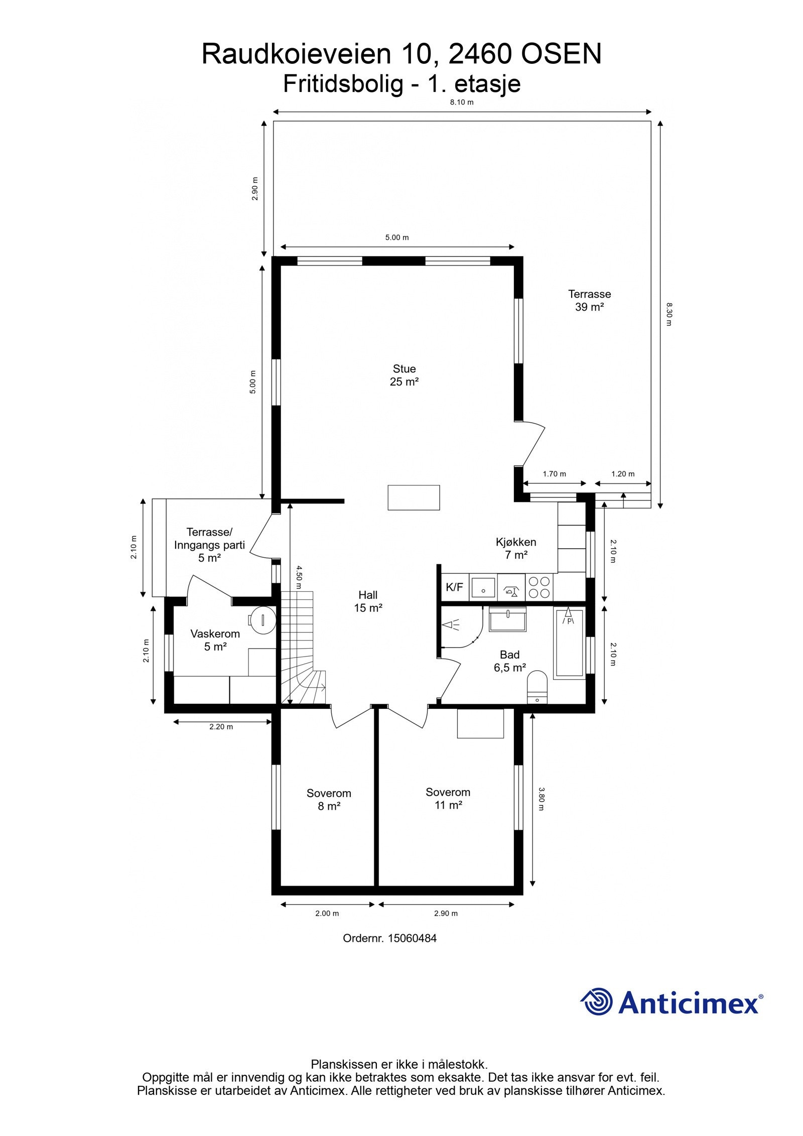 Plantegning 1. etasje Galleribilde