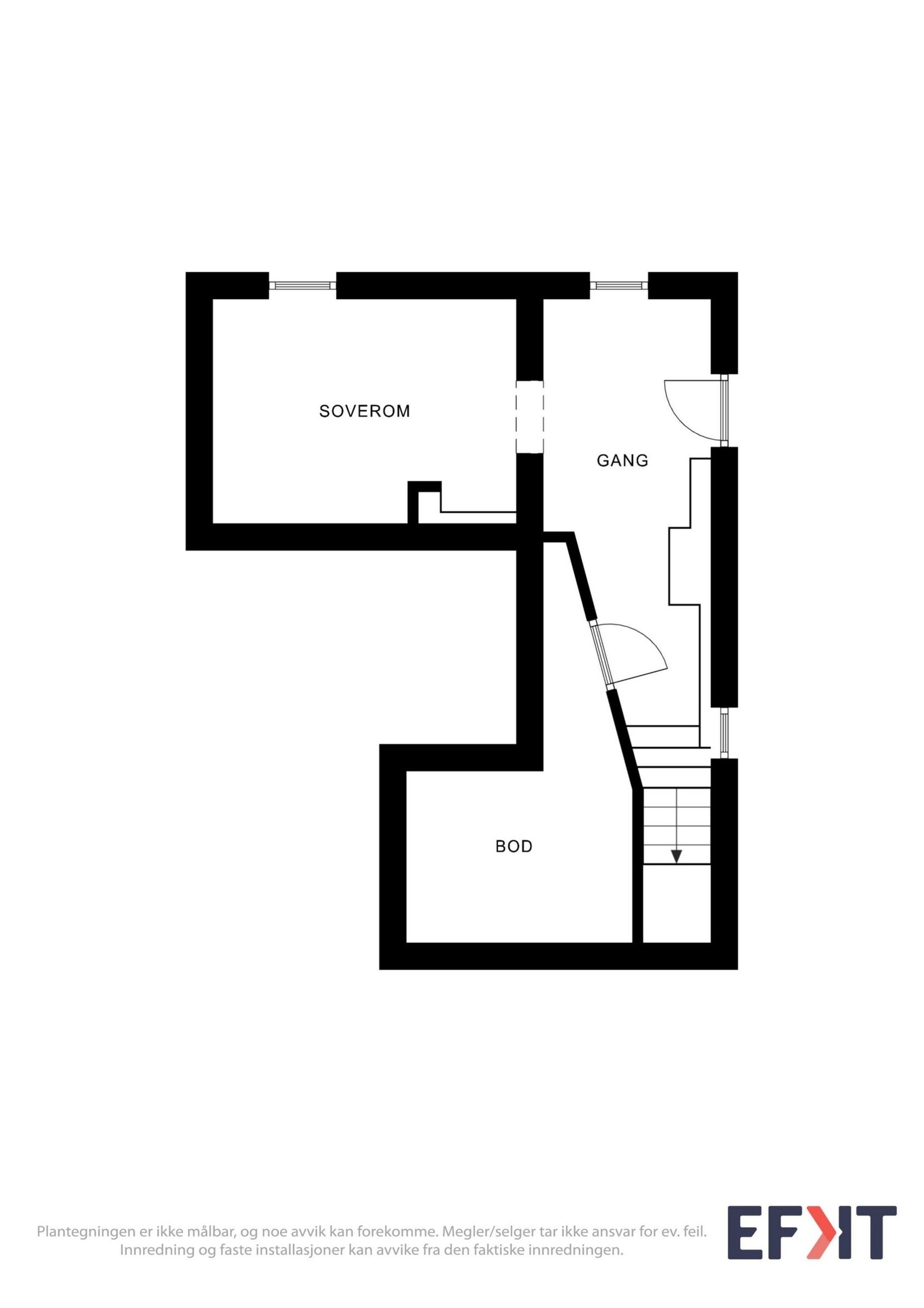 Plantegning underetasje Galleribilde