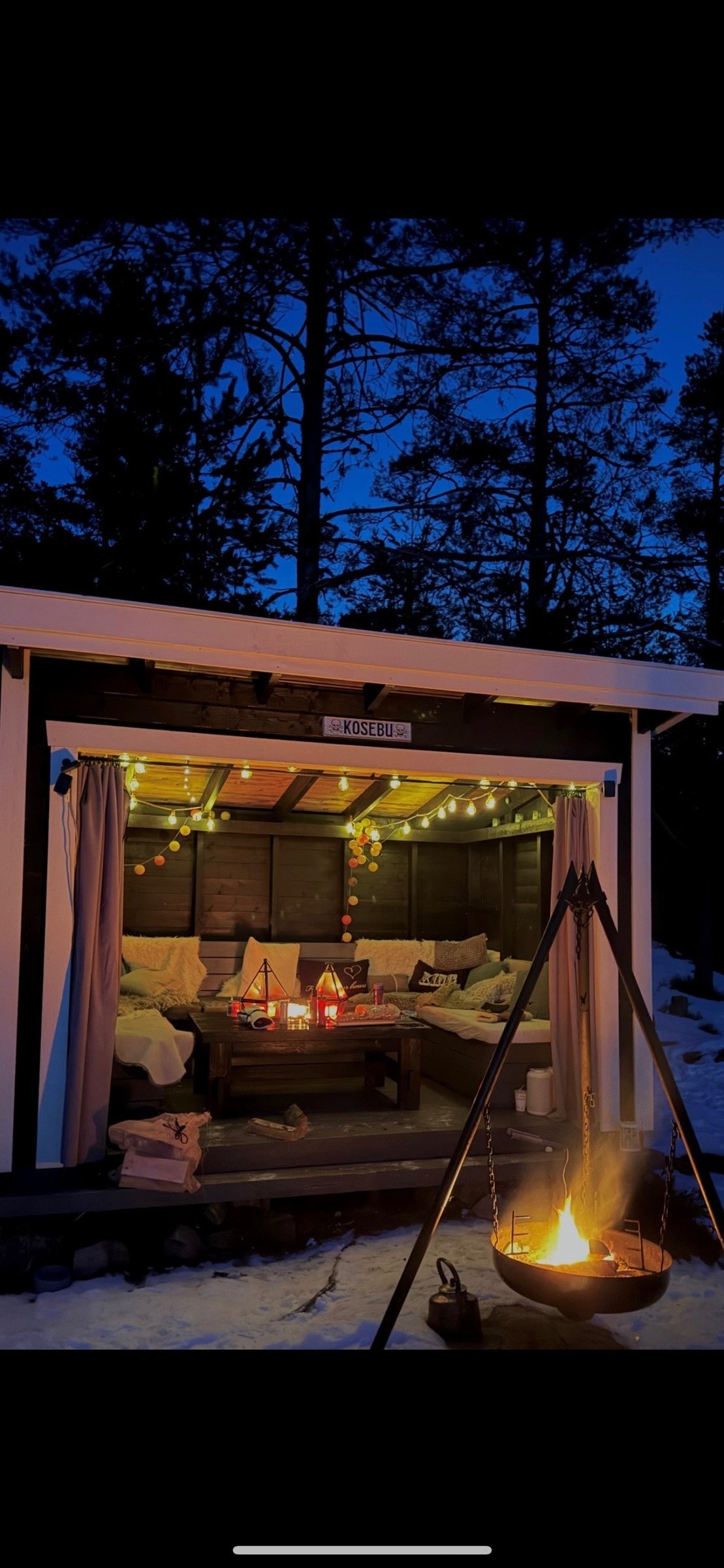 Lun gapahuk- perfekt for kosestunder året rundt Galleribilde