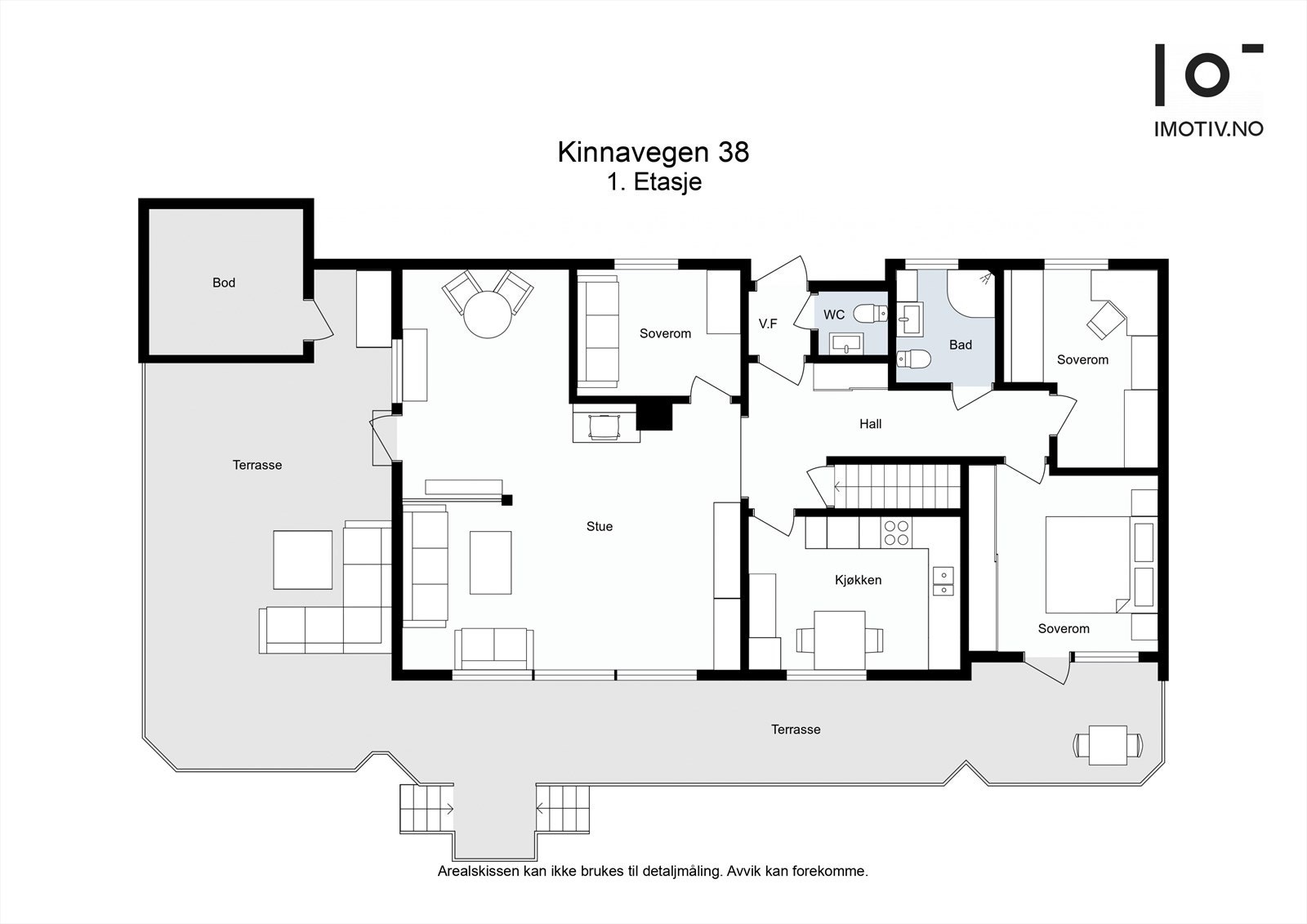 Plantegning 1. etasje Galleribilde