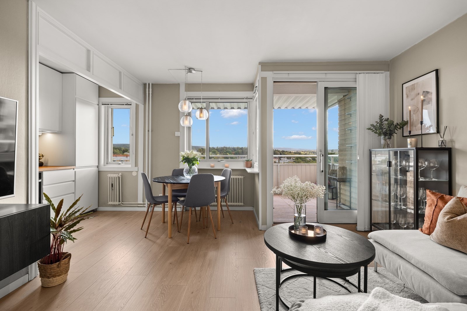 Her får du en arealeffektiv leilighet med praktiske løsninger. Galleribilde
