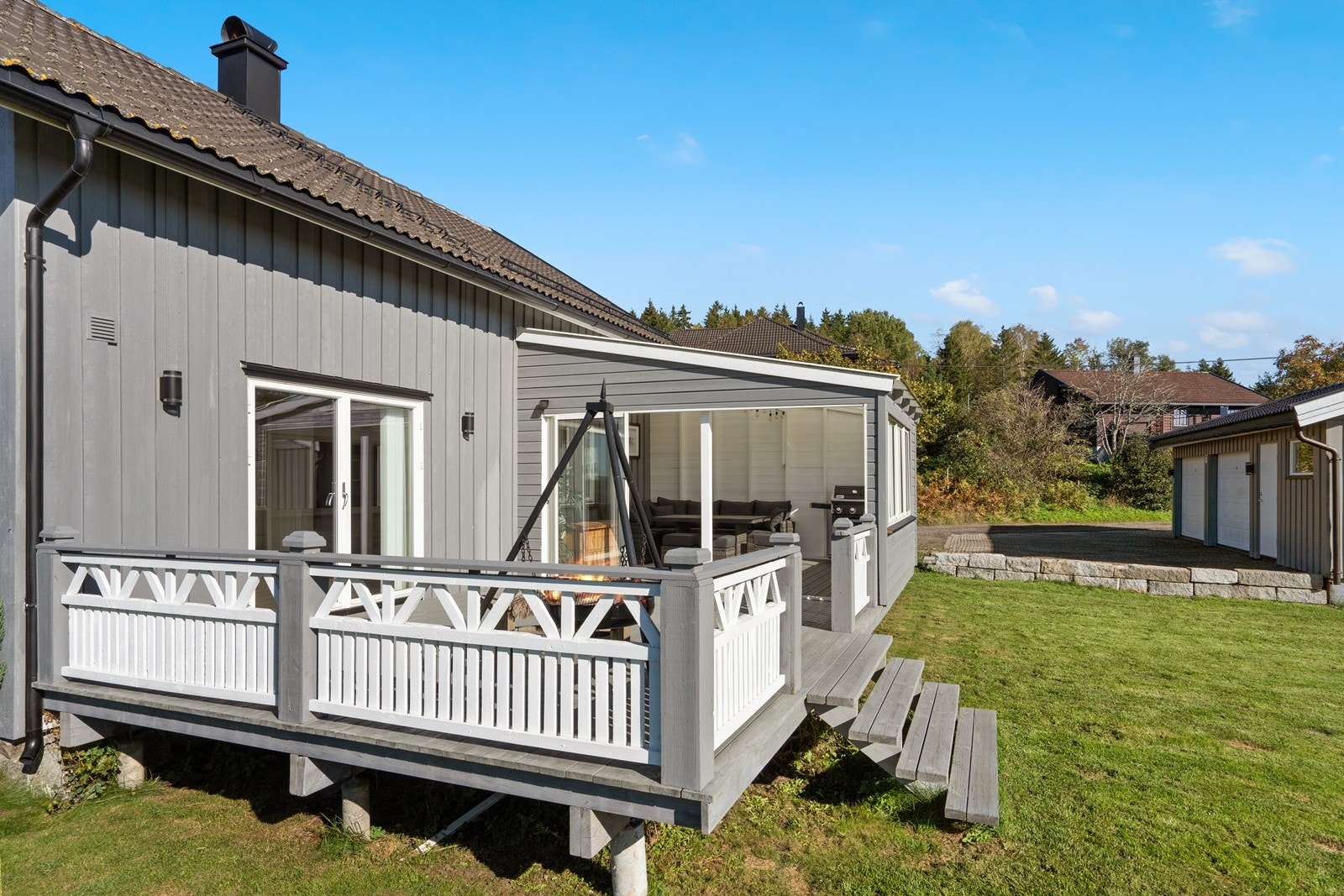 Terrasse på 37 kvm med sommerstue Galleribilde