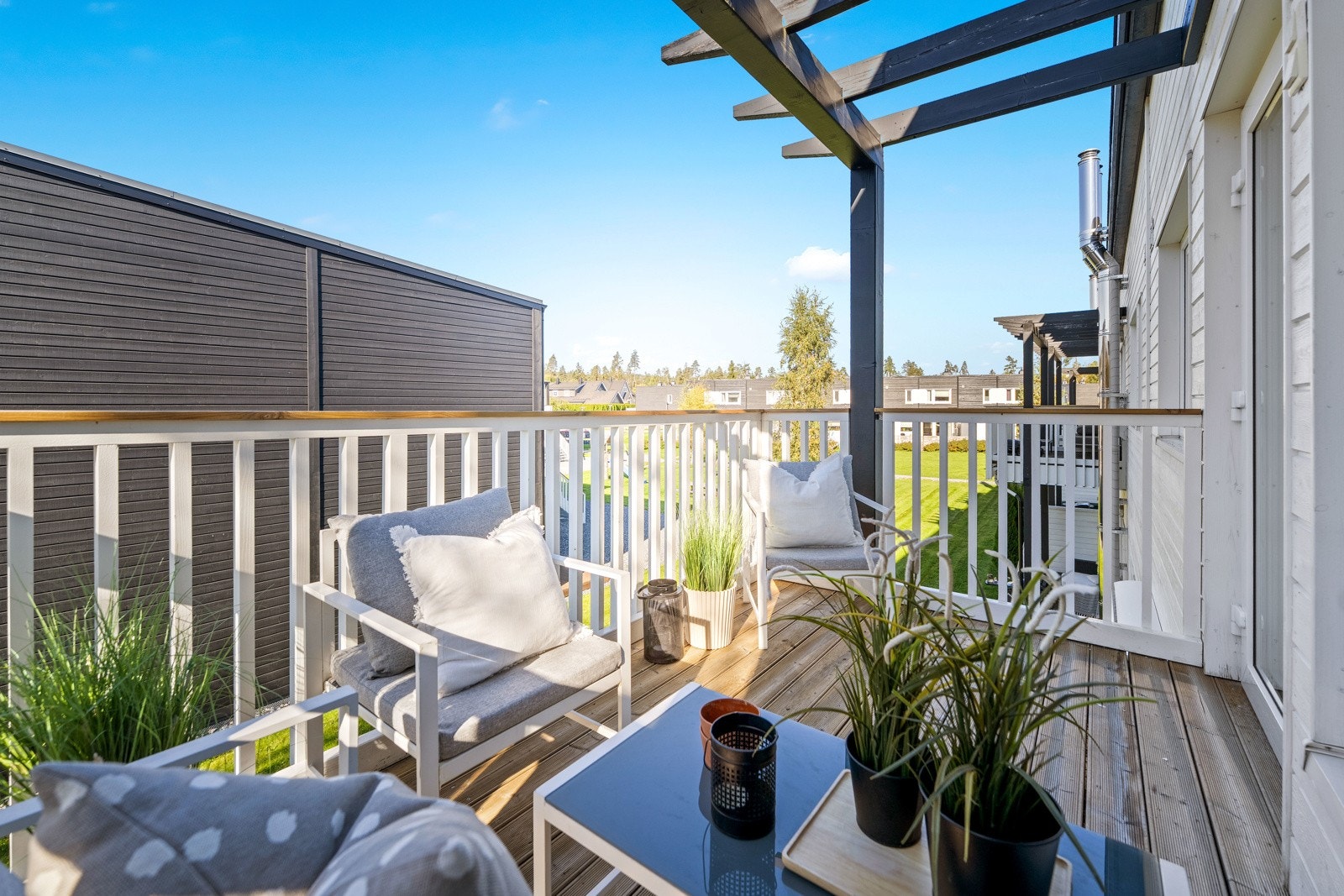 Her er det plass til utemøblement. Galleribilde