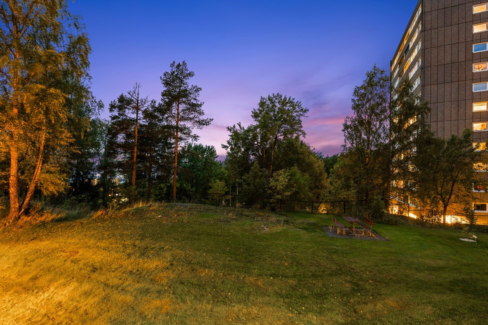 Kveldsutsyn fra balkongen Galleribilde