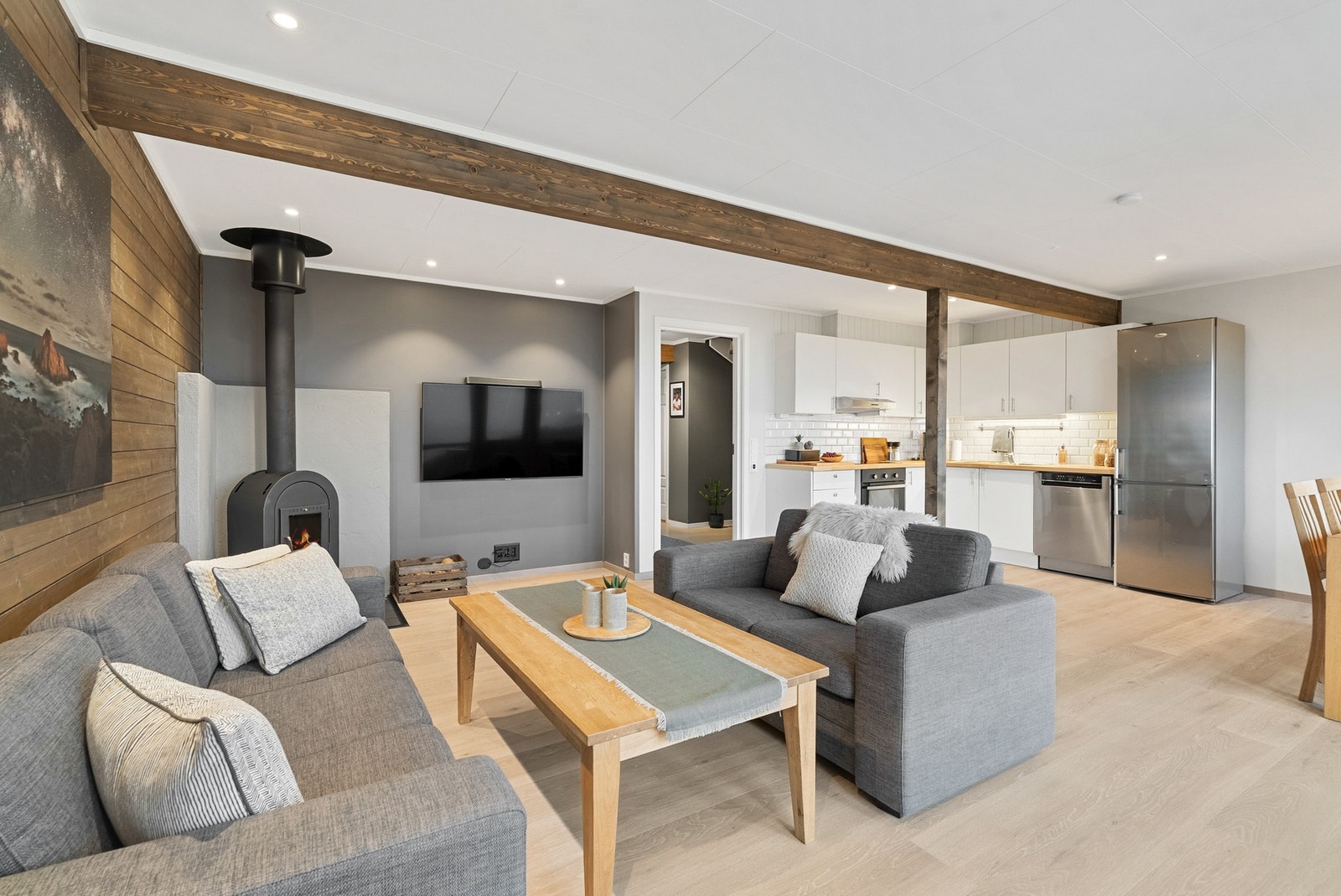 Stue med varme i gulv Galleribilde