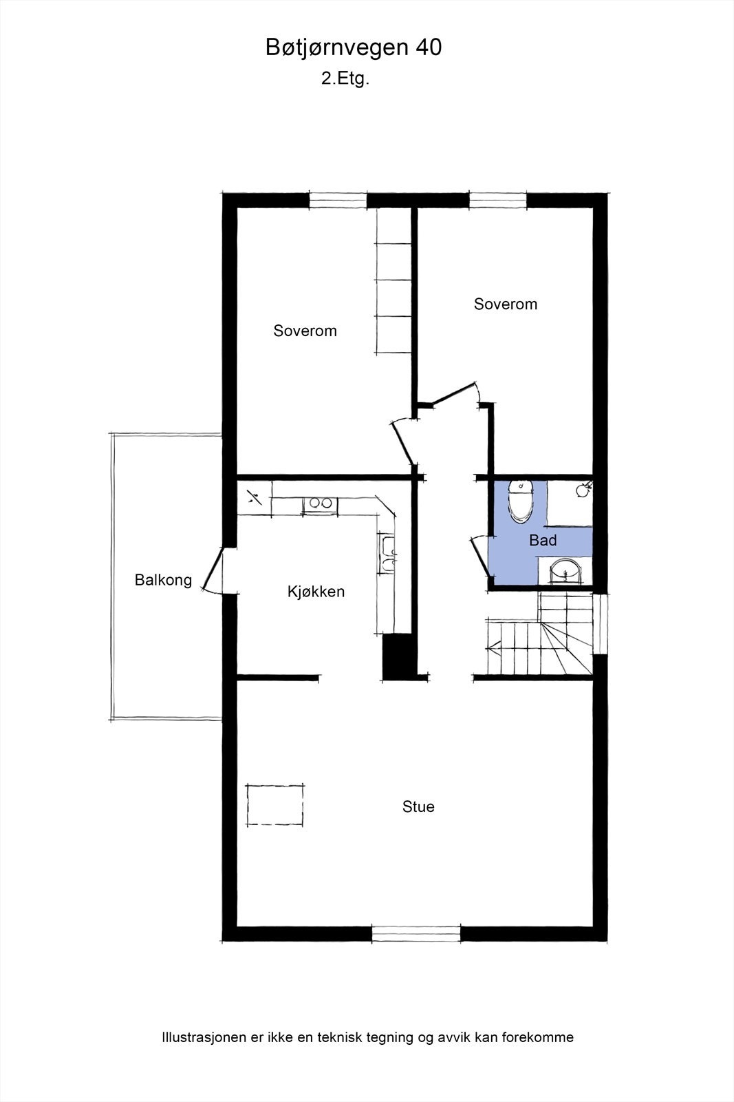 Plantegning - Loftsetasjen. Galleribilde