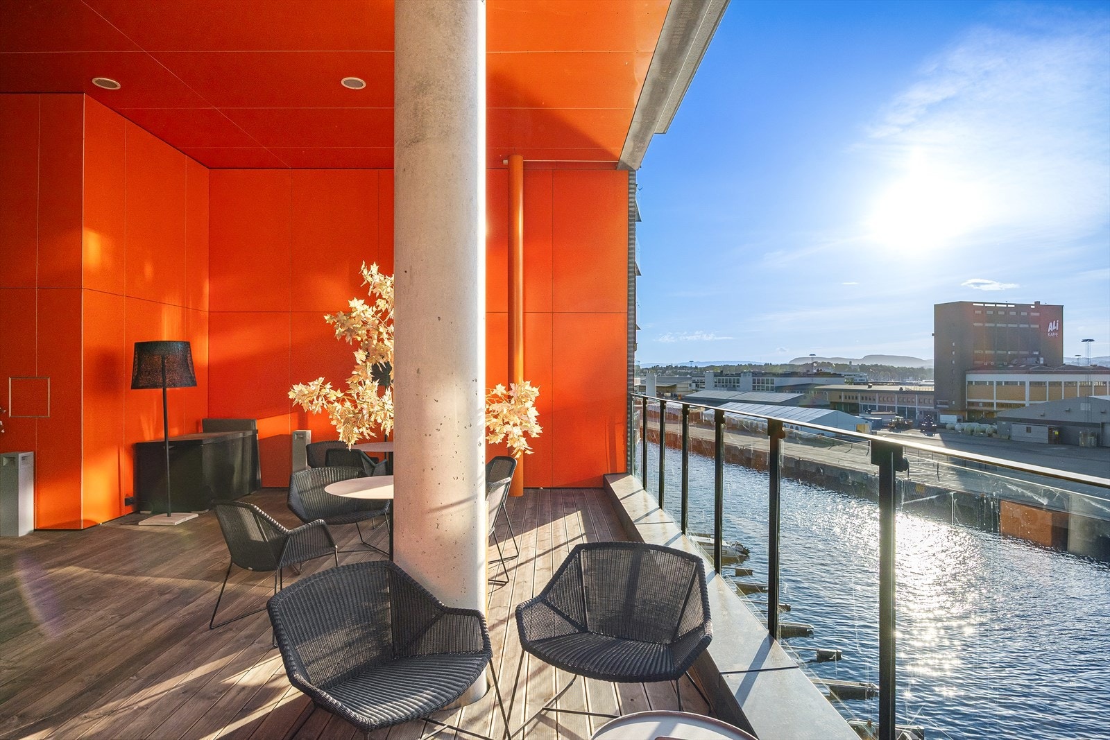 Sameiet byr på felles takterrasser i 5. og 12. etasje med imponerende utsikt. Galleribilde