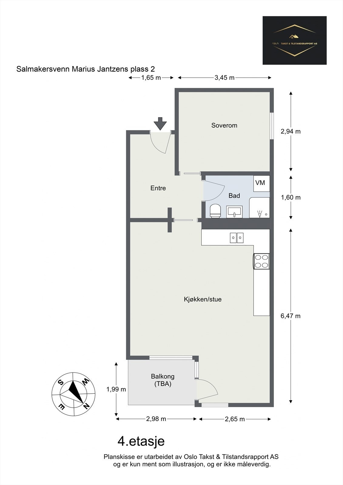 Plantegning til orientering. Galleribilde
