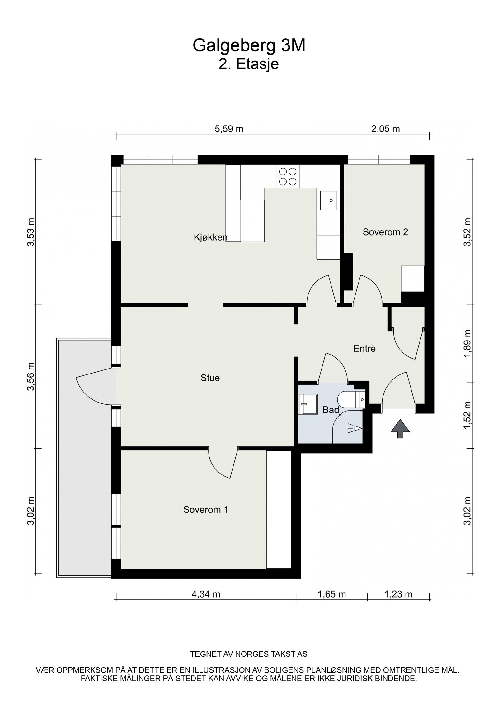 Plantegning Galleribilde
