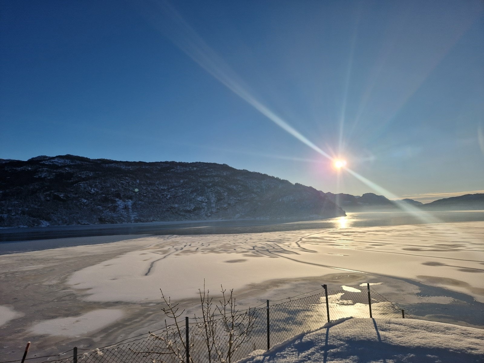 Utsikt vinter Galleribilde