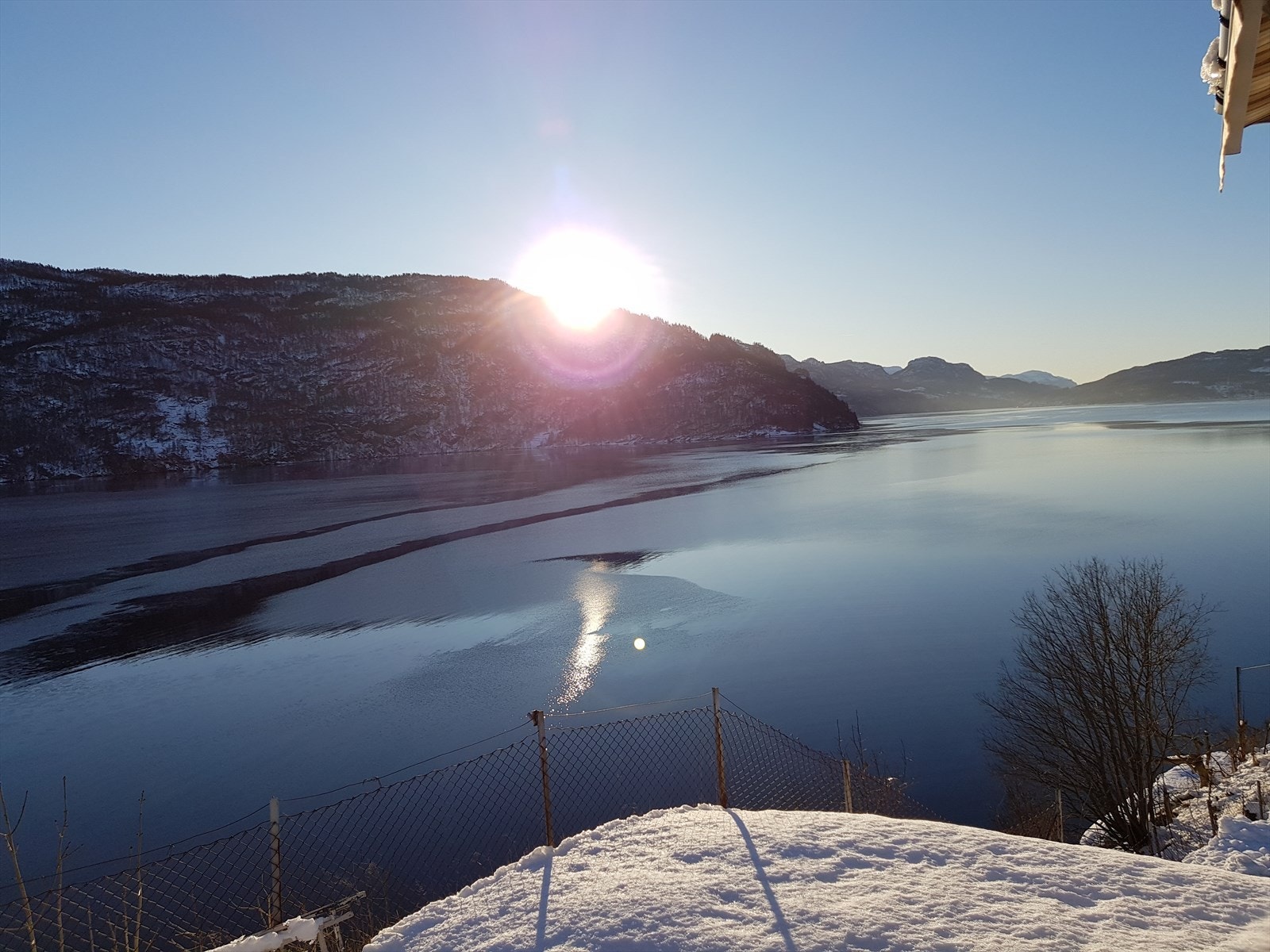 Utsikt vinter Galleribilde