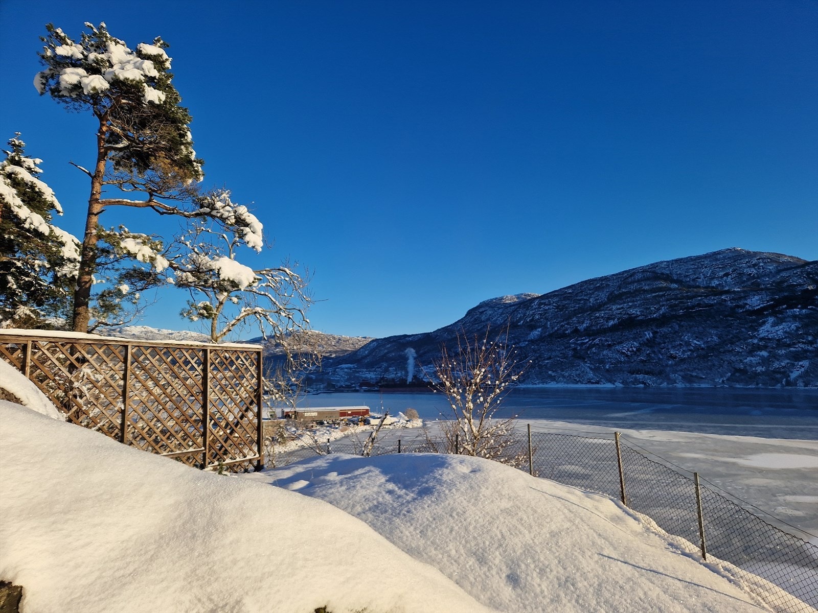 Utsikt vinter Galleribilde