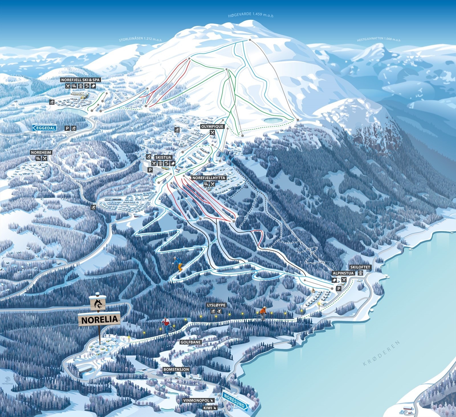 Oversikt Norefjell Galleribilde