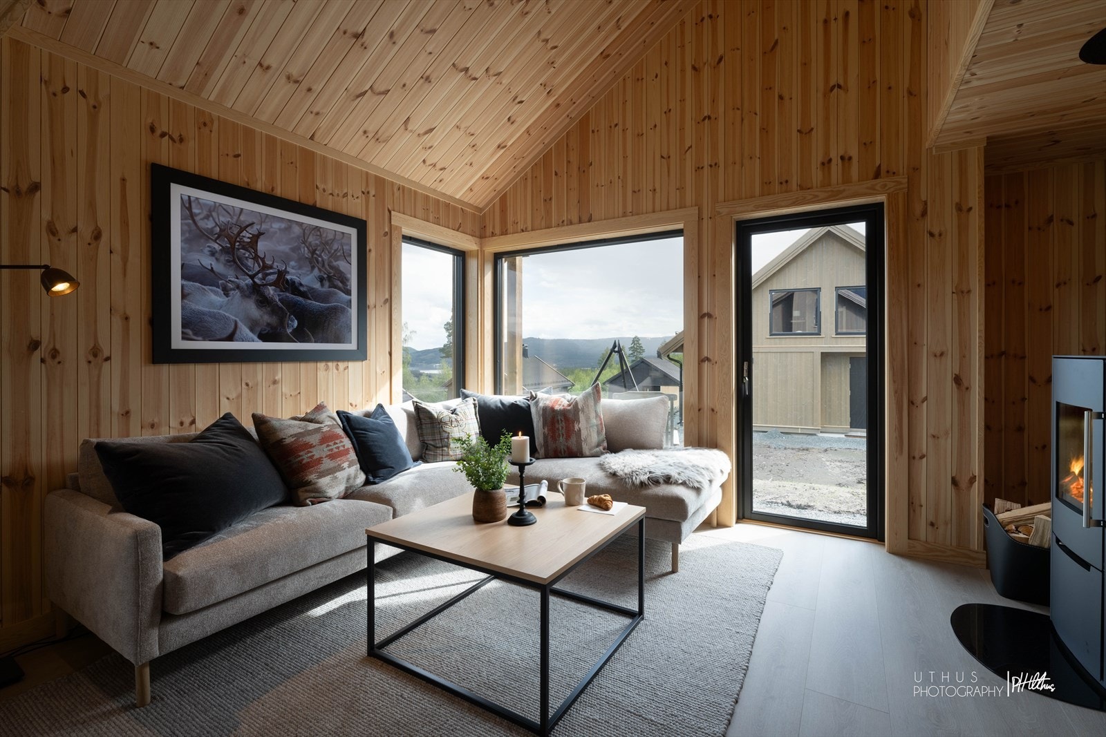 Mulighet for å få etablert terrasseplatting utenfor stuen (som tilvalg eller egeninnsats). Galleribilde