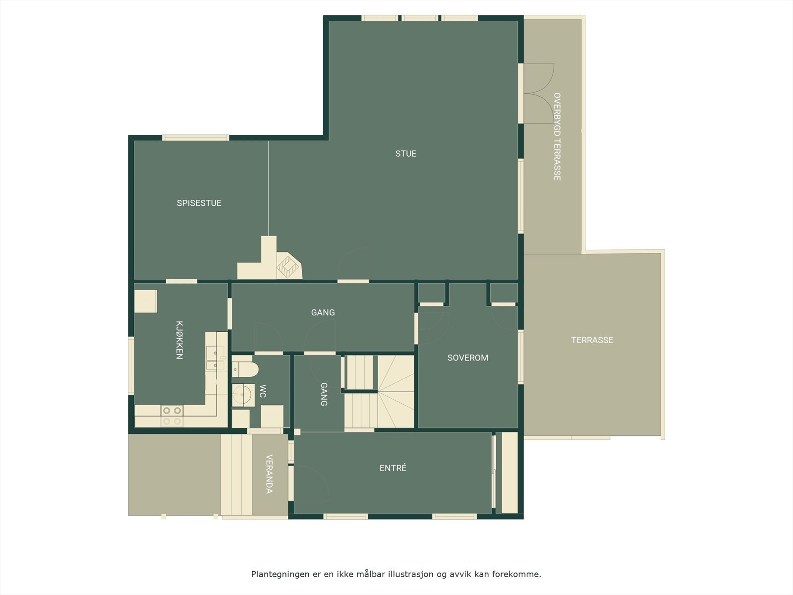 Plantegning hovedplan/1.etasje. Galleribilde