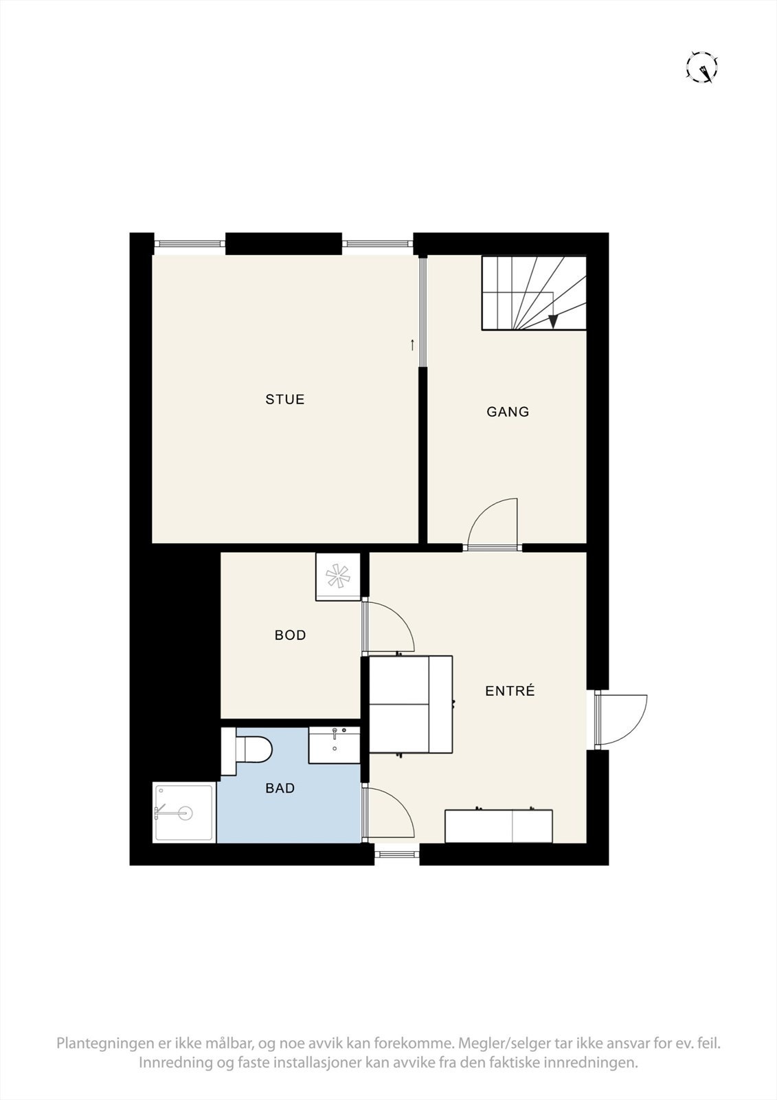 Plantegning undeetasje. Galleribilde