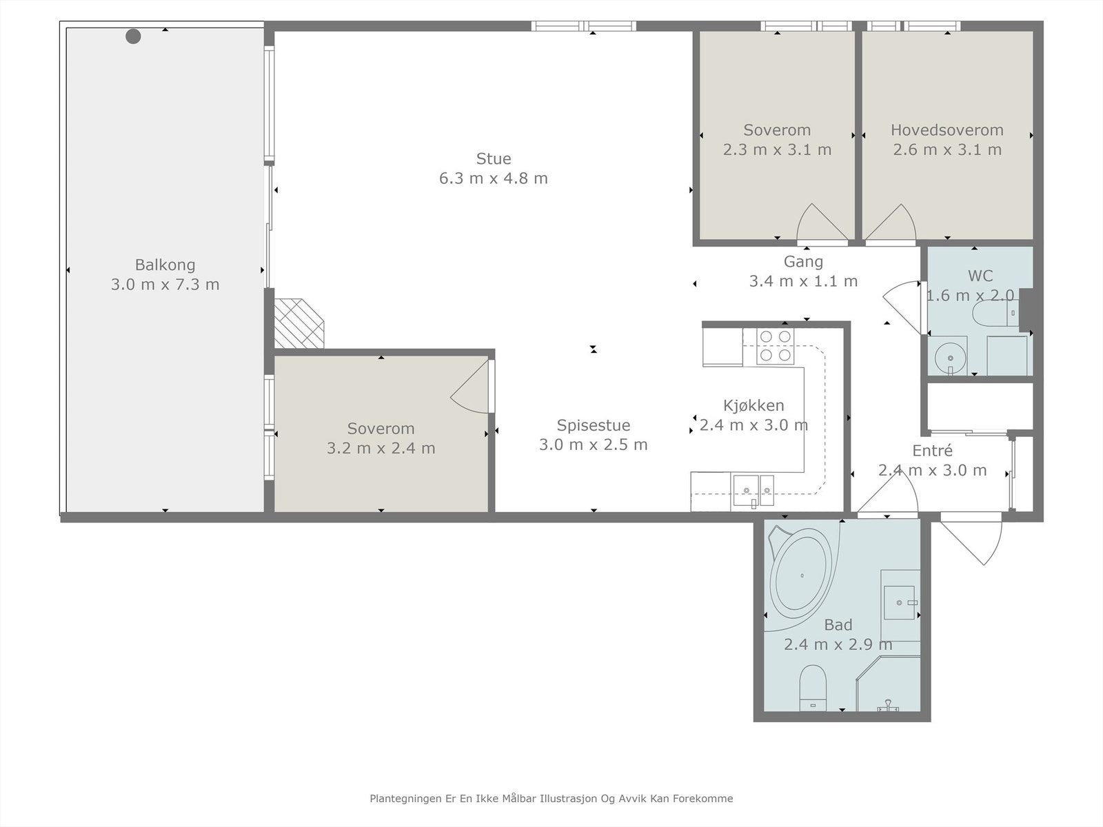 Plantegning Galleribilde