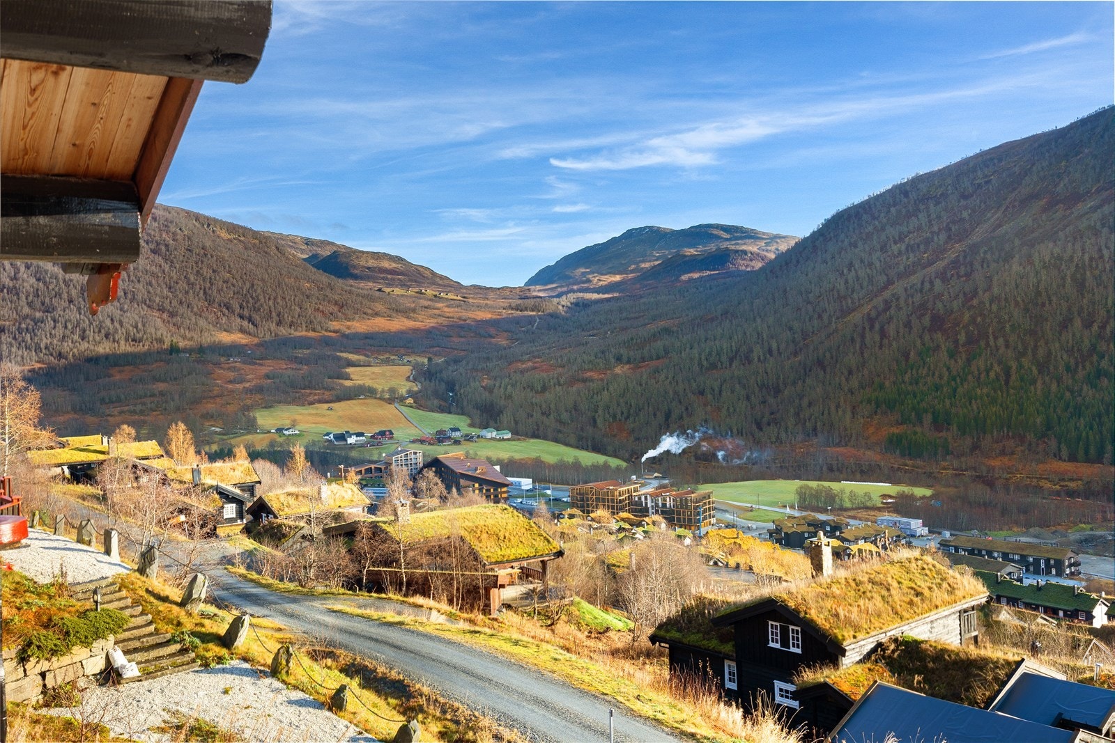 Nydelig utsikt fra balkongen. Galleribilde