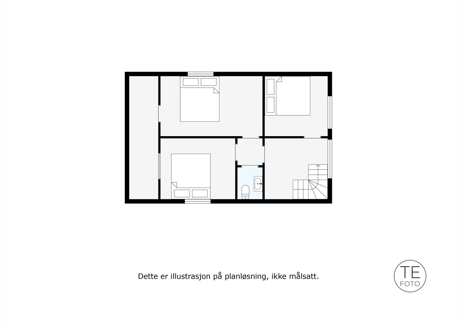 Plantegning andre etasje. Galleribilde