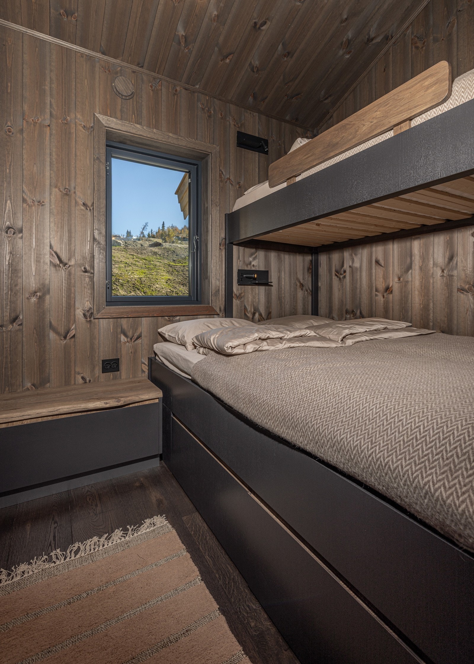 Det er totalt 5 soverom med 13 sengeplasser