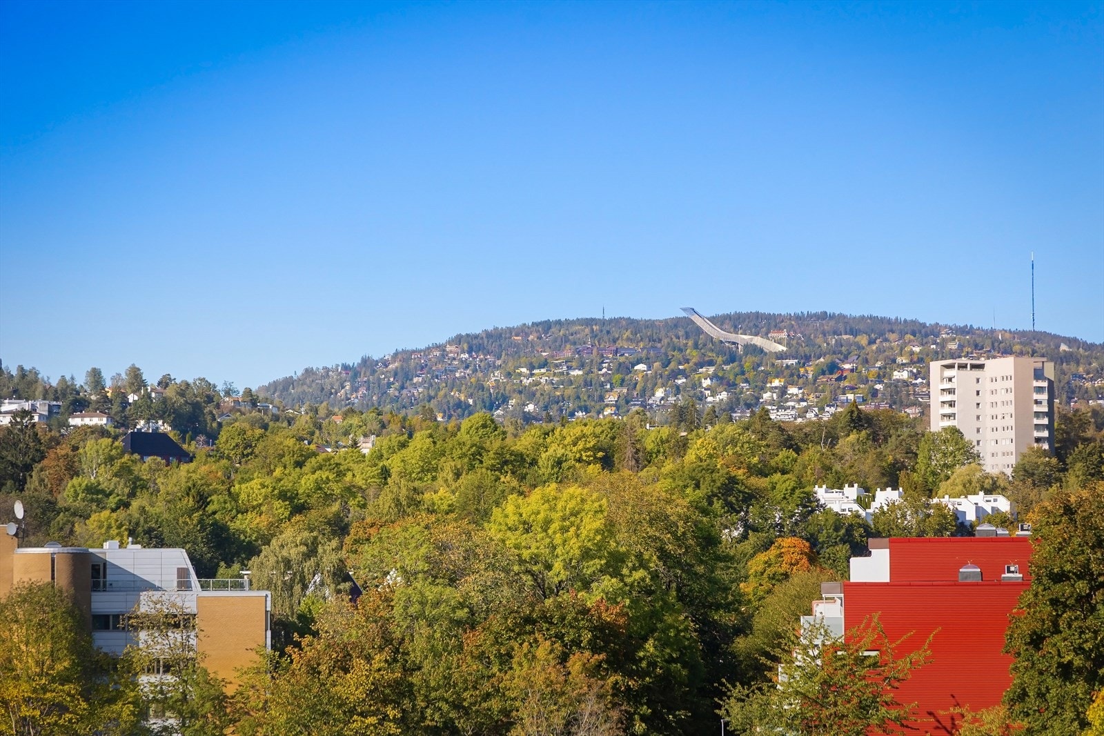 Utsikt fra felles takterrasse Galleribilde