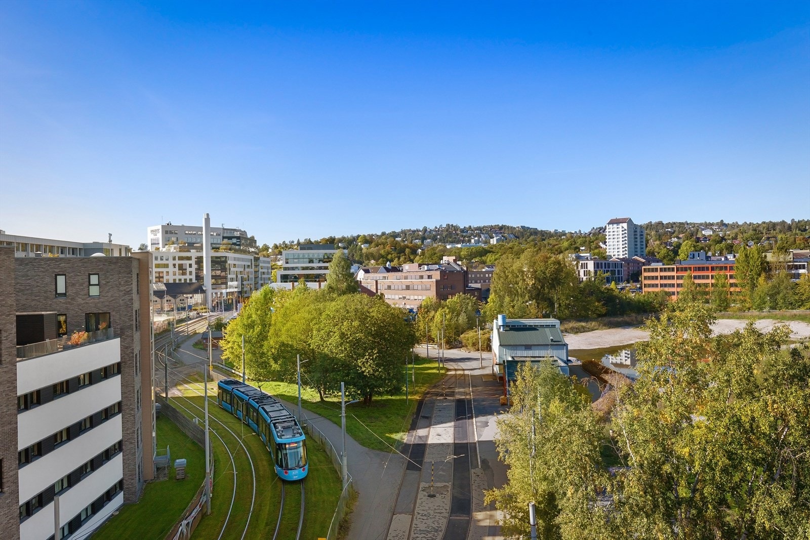 Utsikt fra felles takterrasse Galleribilde