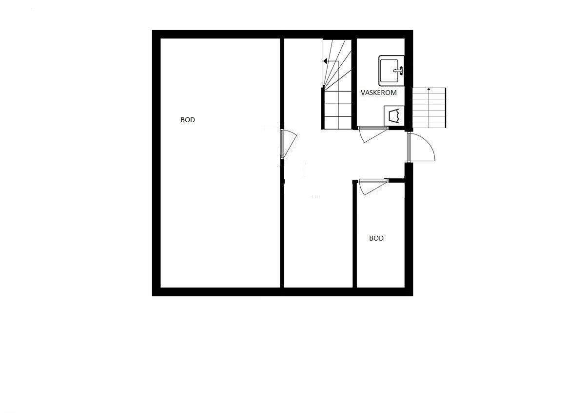 Plantegning underetasje Galleribilde