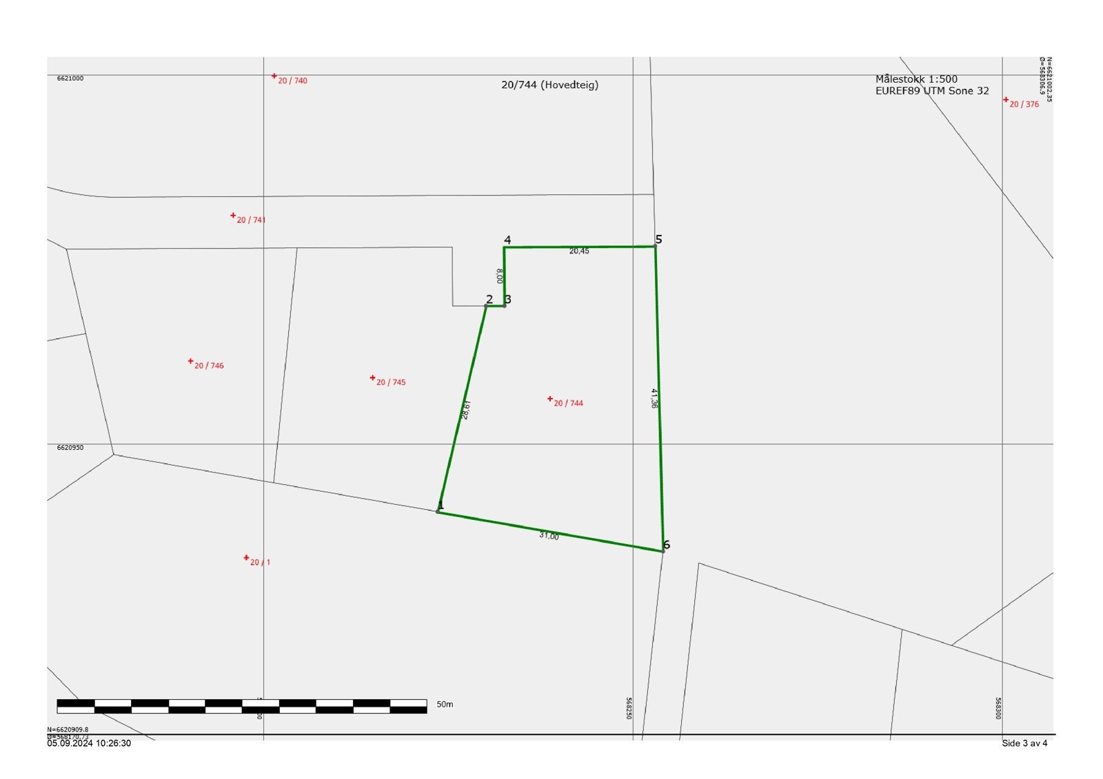 Målebrevkart Galleribilde