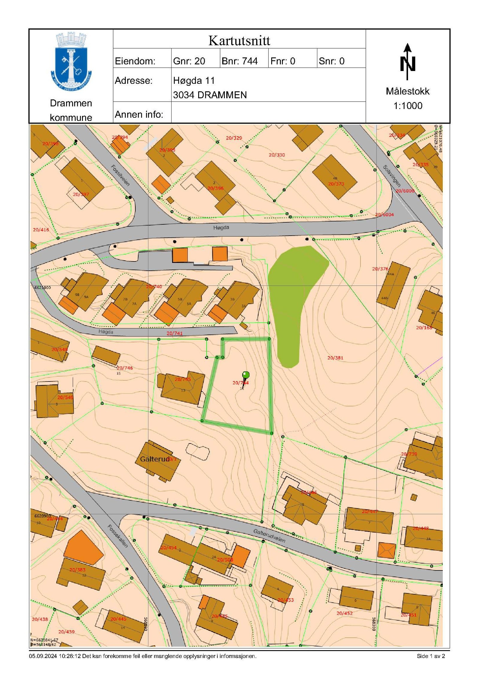 Grunnkart / situasjonskart Galleribilde