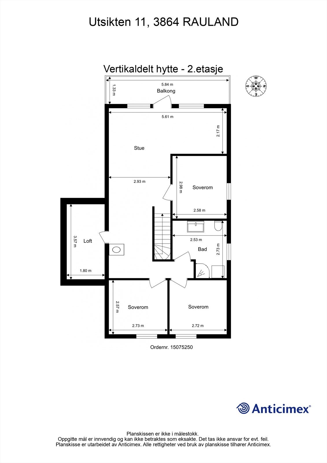 Plantegning 2. etg Galleribilde