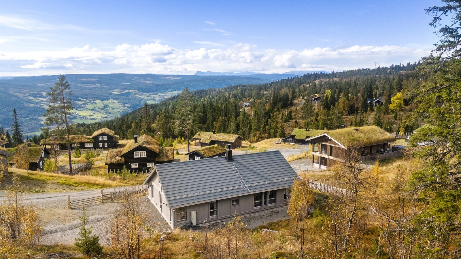 Utsikt mot dagen og blant annet landemerket Skogshorn Galleribilde